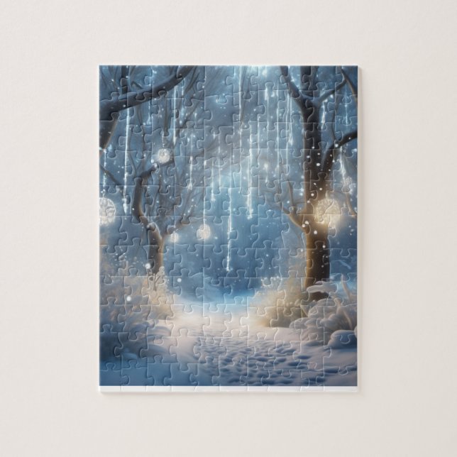 Winter Time in the Forest Jigsaw Puzzle (Vertical)
