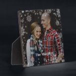 Winter Time Personalized Photo Desktop Plaque<br><div class="desc">Simply personalize with your text and photo(s) and create a one-of-a-kind gift for yourself or someone you love! Background colour can be changed to any colour of your choice!</div>