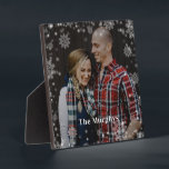 Winter Time Personalized Photo Desktop Plaque<br><div class="desc">Simply personalize with your text and photo(s) and create a one-of-a-kind gift for yourself or someone you love! Background colour can be changed to any colour of your choice!</div>
