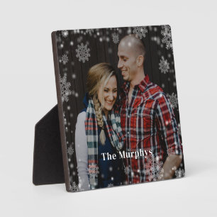 Winter Time Personalized Photo Desktop Plaque