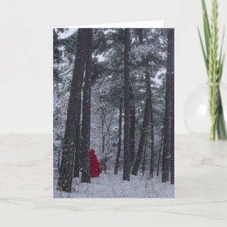 Winter-time Seasons greetings Holiday Card
