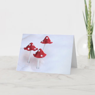 Winter Toadstools Card