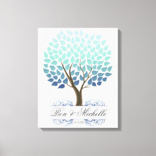 Winter Tree -100 Signature Canvas Guest Book