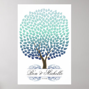 Winter Tree -250 Signature Guest Book Alternative