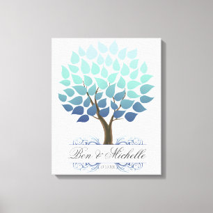 Winter Tree -50 Signature Canvas Guest Book