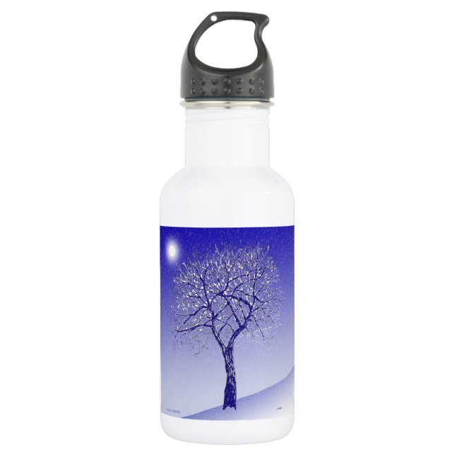 Winter Tree 532 Ml Water Bottle (Front)