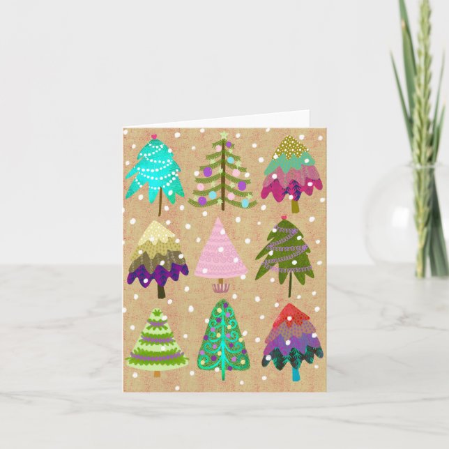 Winter Tree BLANK Greeting Card (Front)