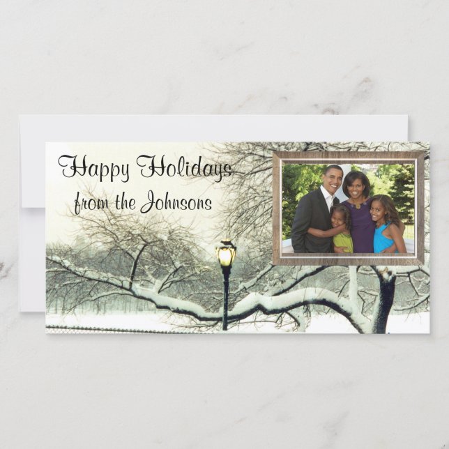 winter tree holiday card (Front)