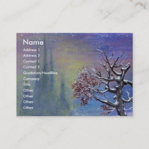 WINTER TREE IN THE SNOW BUSINESS CARD