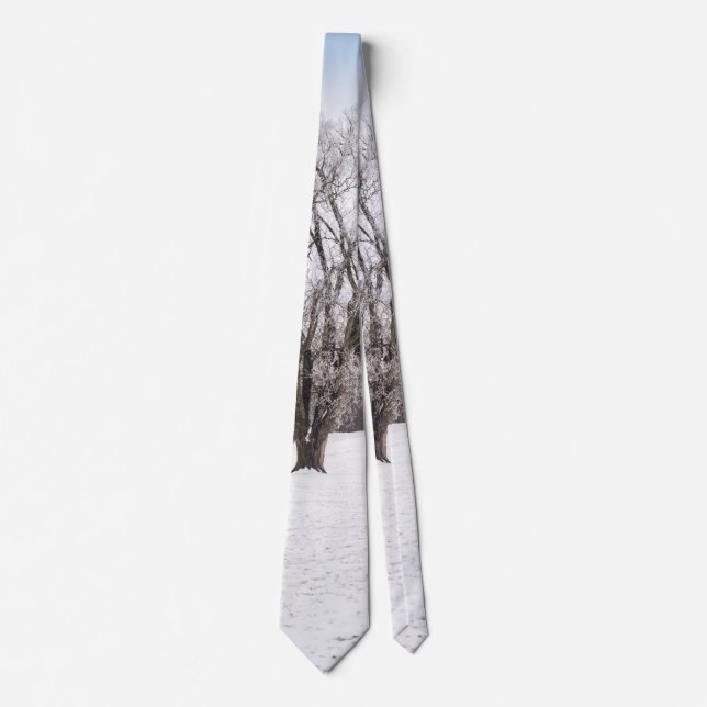 Winter Tree Neck Tie (Front)