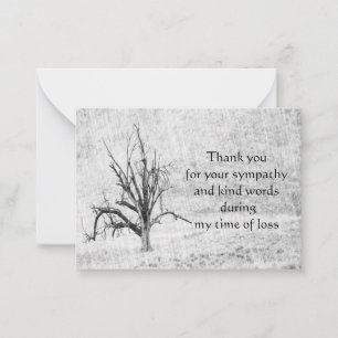 Winter Tree Thank You Card