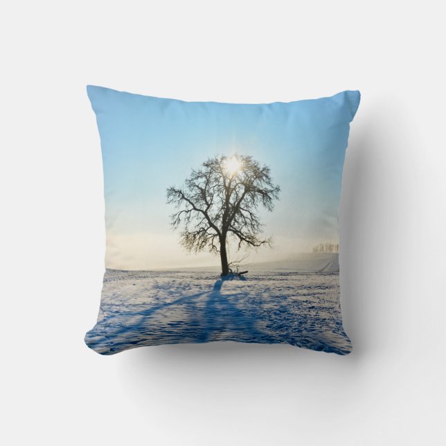 Winter Tree   -     - Throw Pillow (Front)