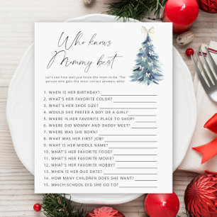 Winter tree Who knows mommy best