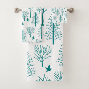 Winter Trees Bath Towel Set