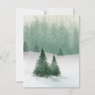 Winter Trees Card