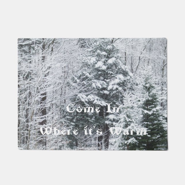 Winter Trees Doormat (Front)