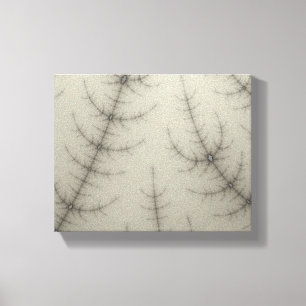 Winter Trees Fractal Canvas Print