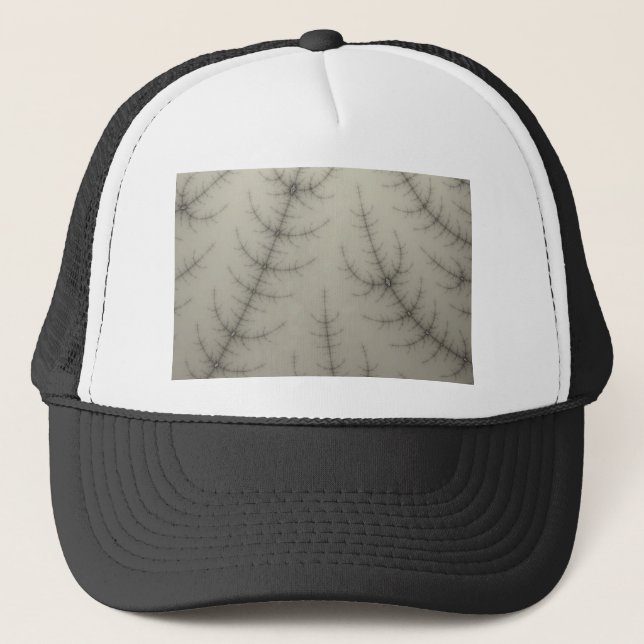 Winter Trees Fractal Trucker Hat (Front)