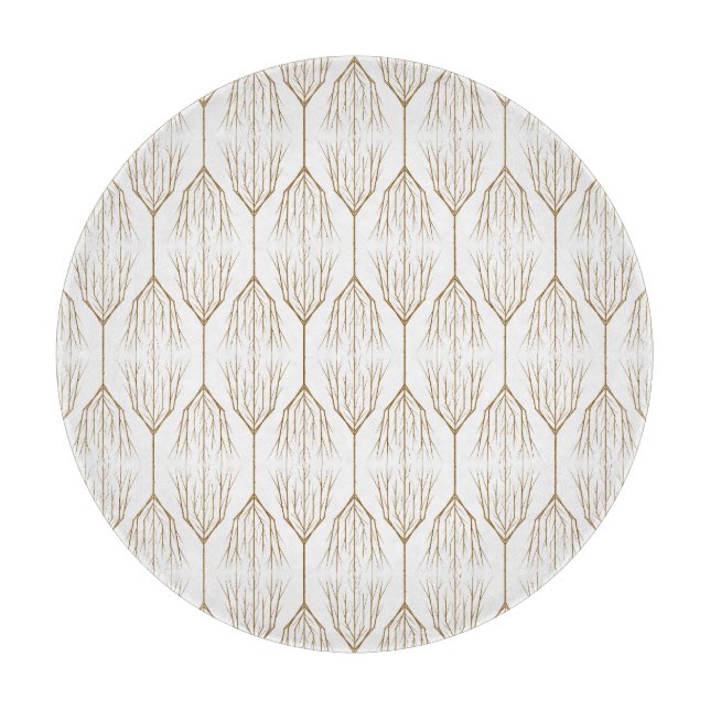 Winter Trees Glass Cutting Board (5 Sizes) (Front)