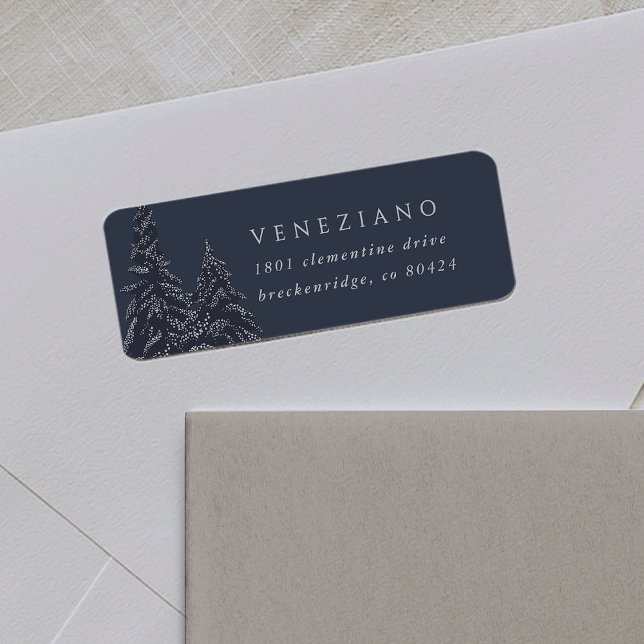 Winter Trees Holiday Return Address (Creator Uploaded)