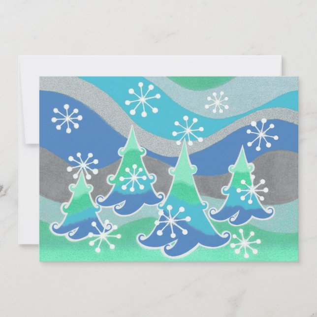 Winter Trees invitation (Front)