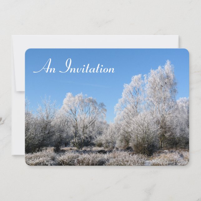 WINTER TREES INVITATION (Front)