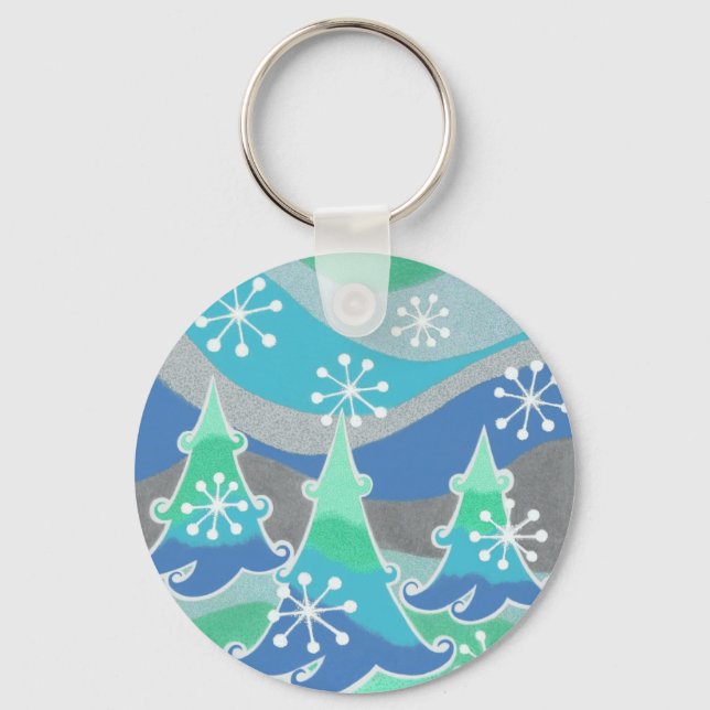 Winter Trees keychain (Front)