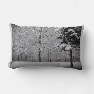 Winter Trees Lumbar Pillow