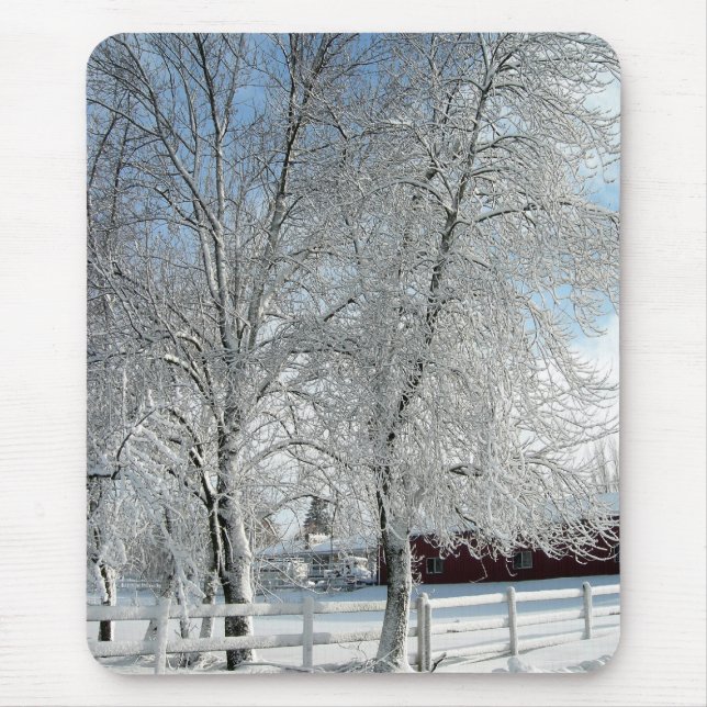 Winter trees mouse pad (Front)