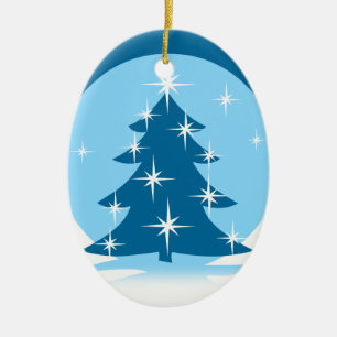 Winter Trees Ornament Personalized Winter Decor