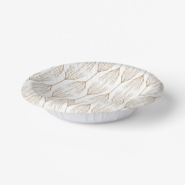 Winter Trees Paper Bowl Paper Plate (Angled)