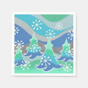 Winter Trees paper napkins