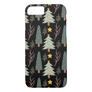 Winter Trees Pattern Christmas Woods Fun Modern Case-Mate iPhone Case