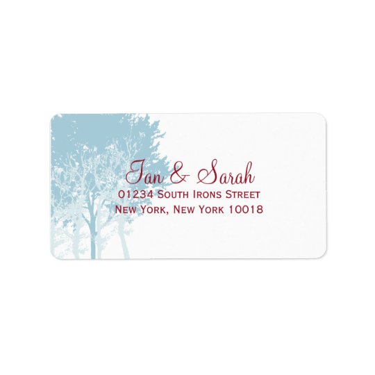 Winter Trees Wedding