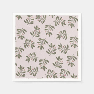 Winter twigs and snow   napkin