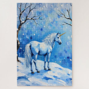 Winter Unicorn Jigsaw Puzzle