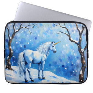 Winter Unicorn Laptop Sleeve