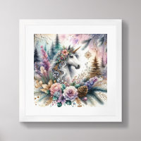 Winter Unicorn Magical Scene 2
