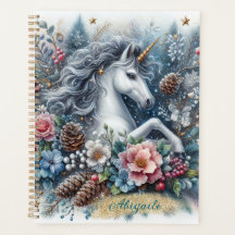 Winter Unicorn Magical Scene 6 Planner