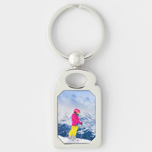 Winter Vacation Photo Keychain (Front)