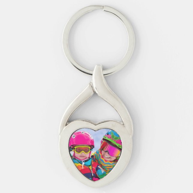 Winter Vacation Photo Keychain (Front)