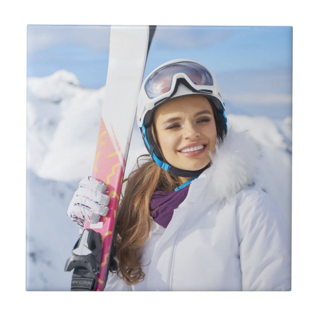 Winter Vacation Photo Tile (Front)