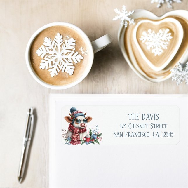 Winter Vibes Cow - Return address  (Creator Uploaded)