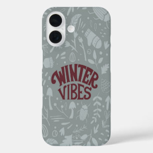 Winter Vibes Cozy Nature iPhone 16 Case