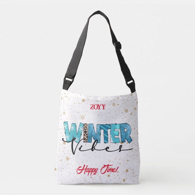 Winter Vibes Customize Crossbody Bag (Front)