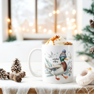 Winter Vibes Duck -  Coffee Mug