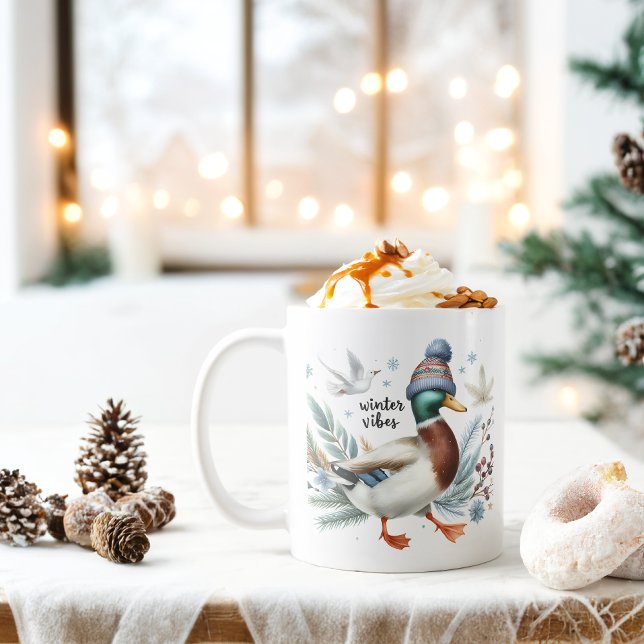 Winter Vibes Duck -  Coffee Mug (Creator Uploaded)