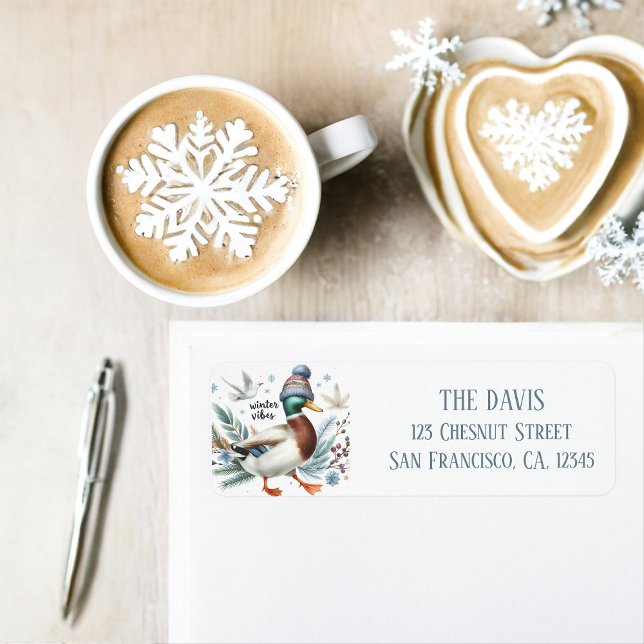 Winter Vibes Duck - Return address  (Creator Uploaded)