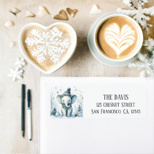 Winter Vibes Elephant - Return address 