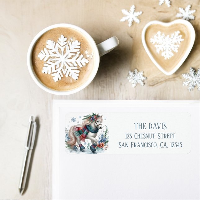 Winter Vibes Horse - Return address  (Creator Uploaded)